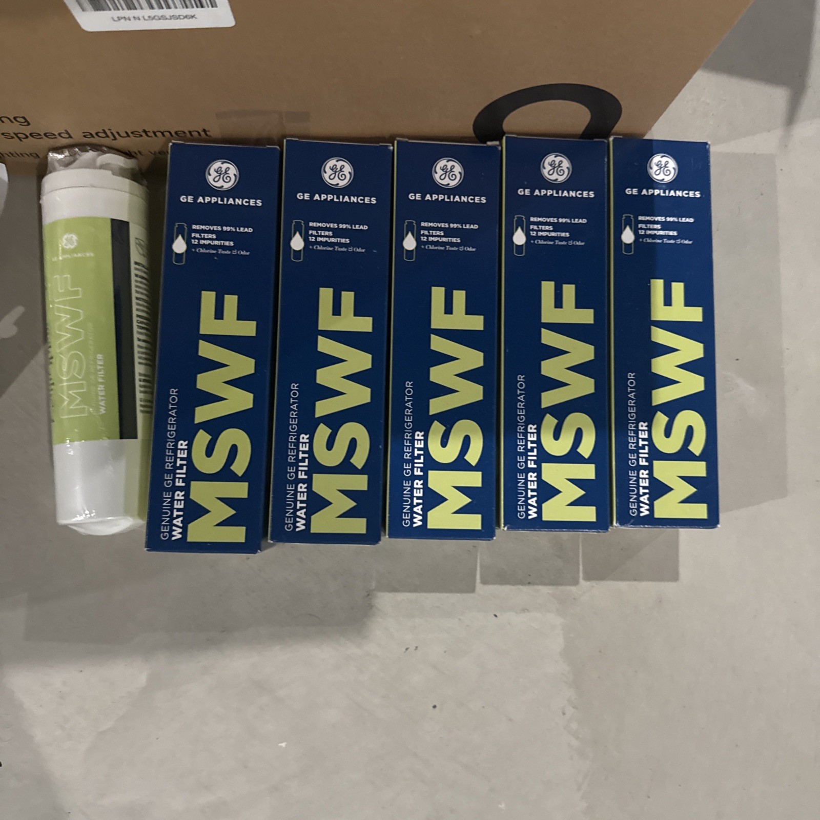 6 PACK GE MSWF SmartWater Refrigerator Replacement Water Filter New, USA