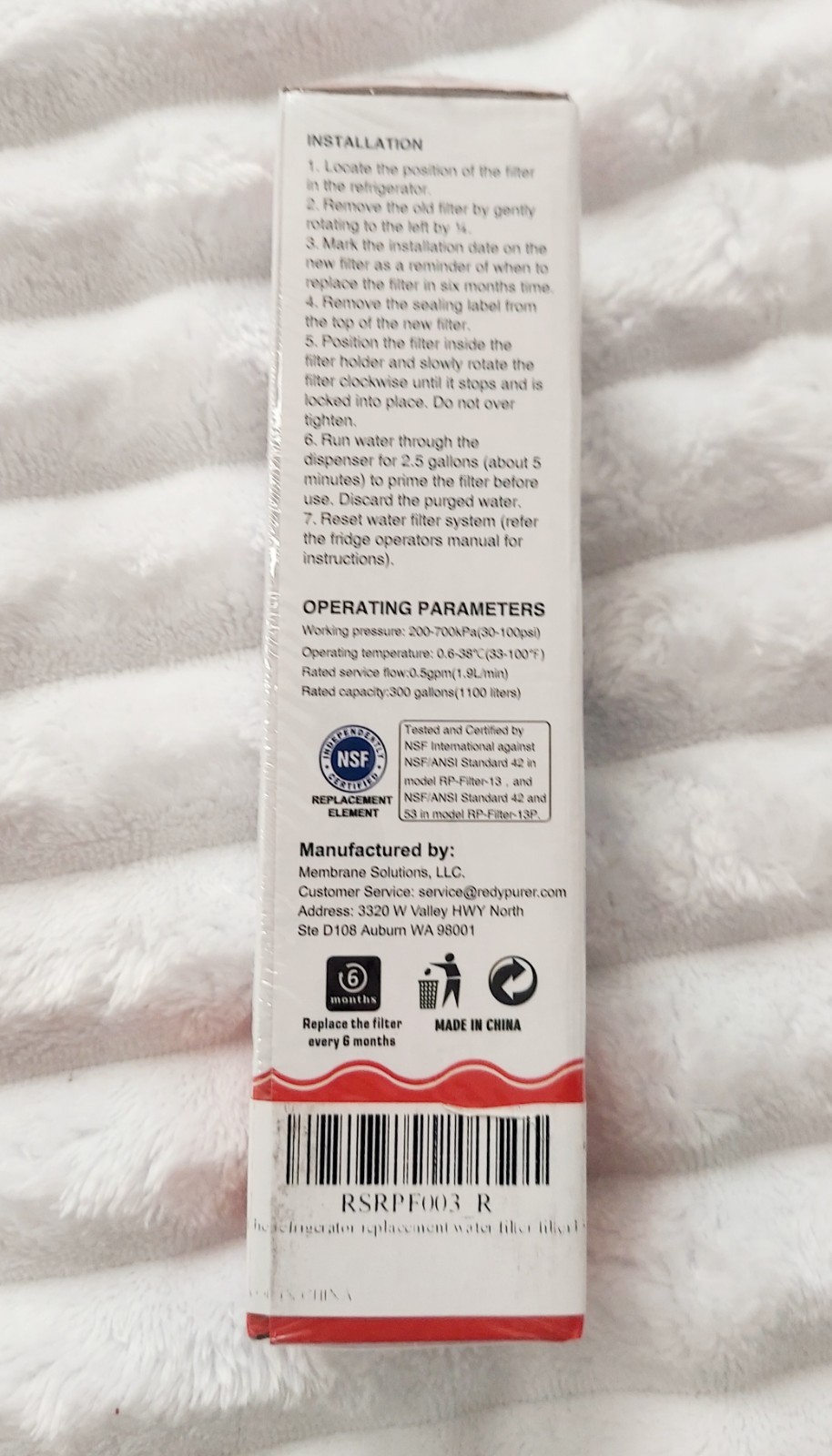1 Redy Pure Water Filter rp-13/13P for LG ADQ/FLT, Kenmore 9690