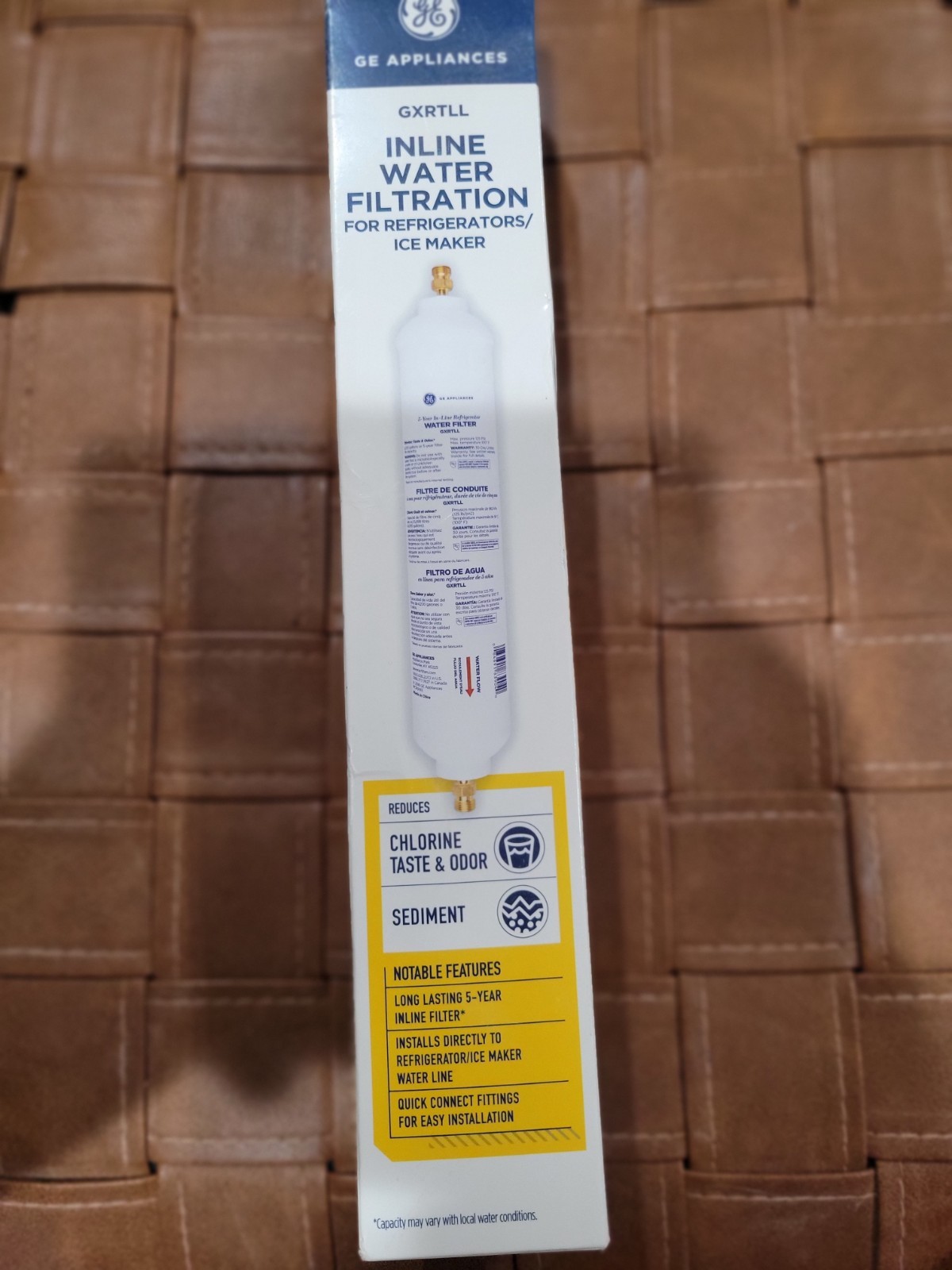 Pack of 1, GE Appliances GXRTLL 5-Year in-LINE Filtration System Water Filter