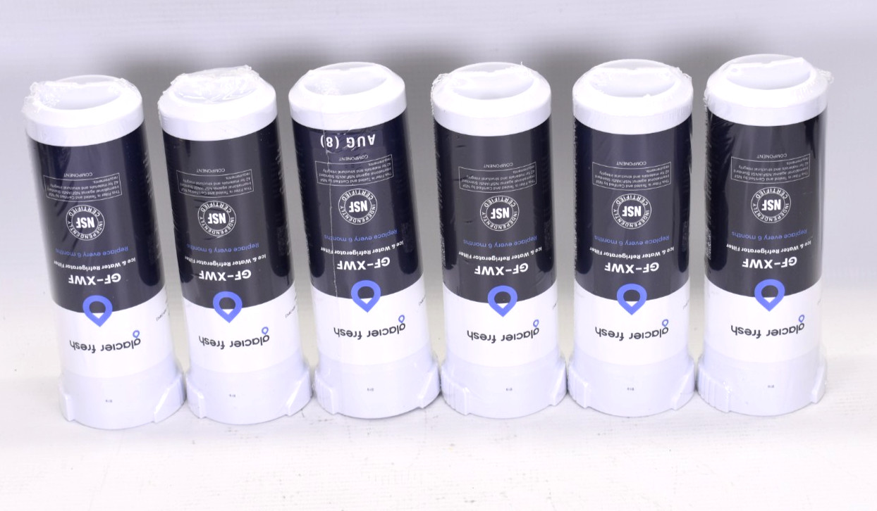 Qty. 6 GF-XWF Glacier Fresh Ice & Water Filter Refrigerator Ice Maker