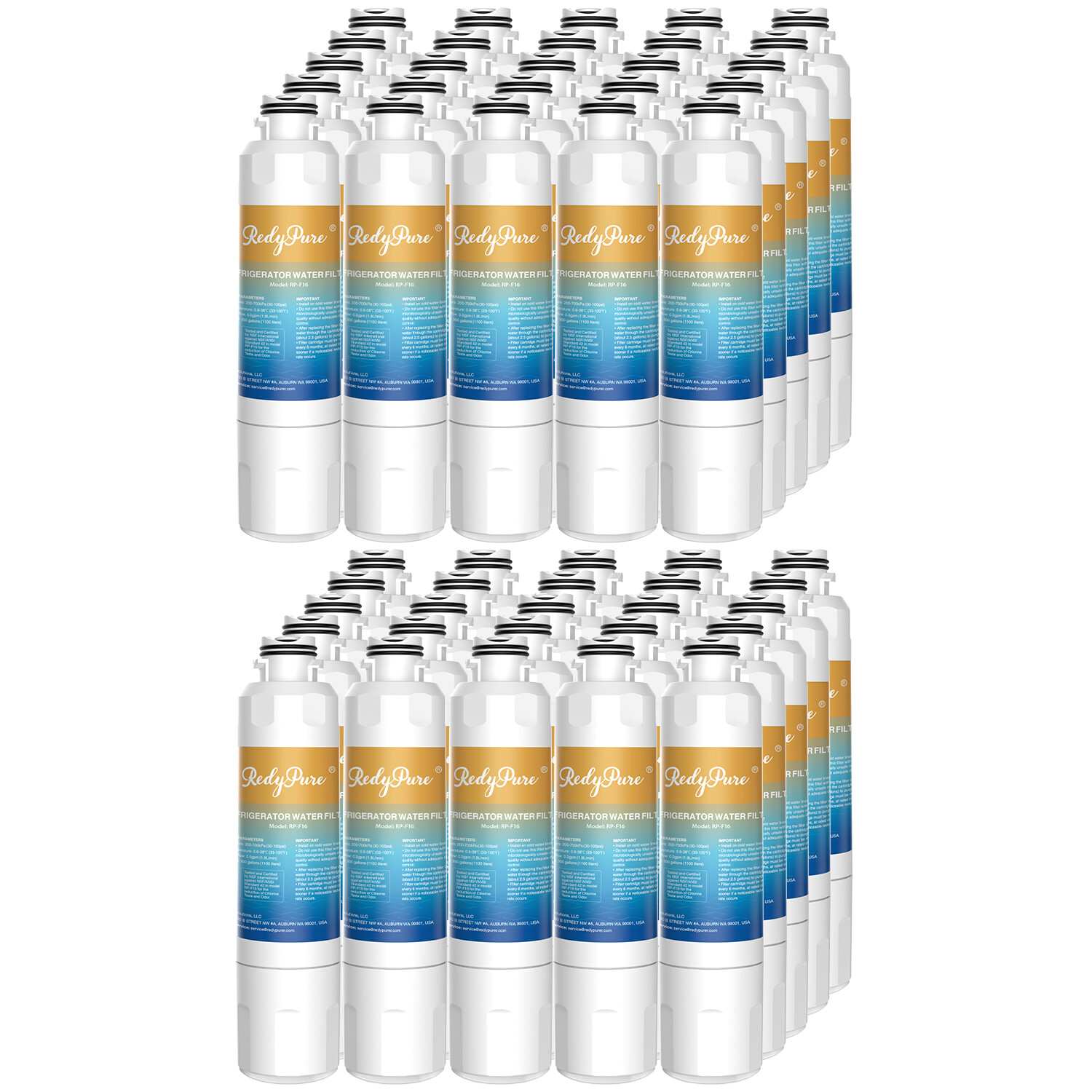 50Pack Fit For Samsung DA29-00020B HAF-CIN HAF-CIN/EXP Refrigerator Water Filter