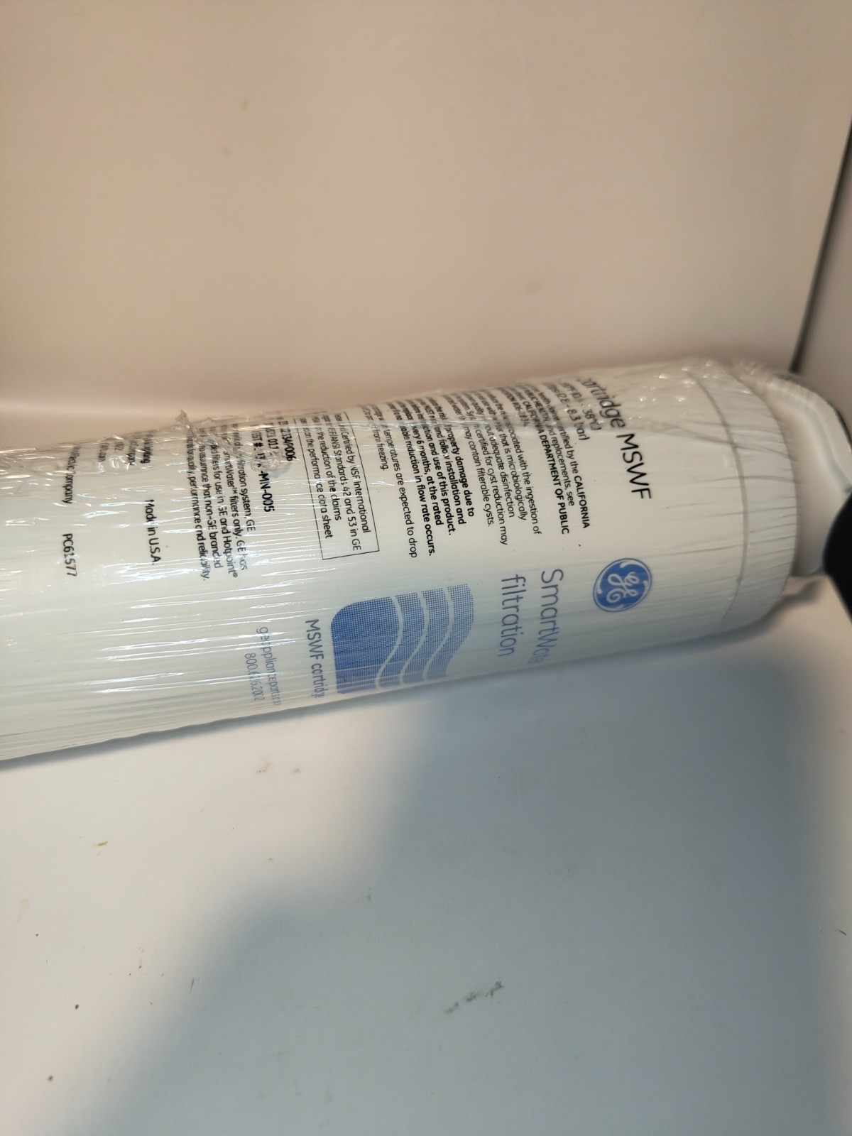 1 PACK GE MSWF Refrigerator Water Filter Replacement SmartWater Filter New-OP