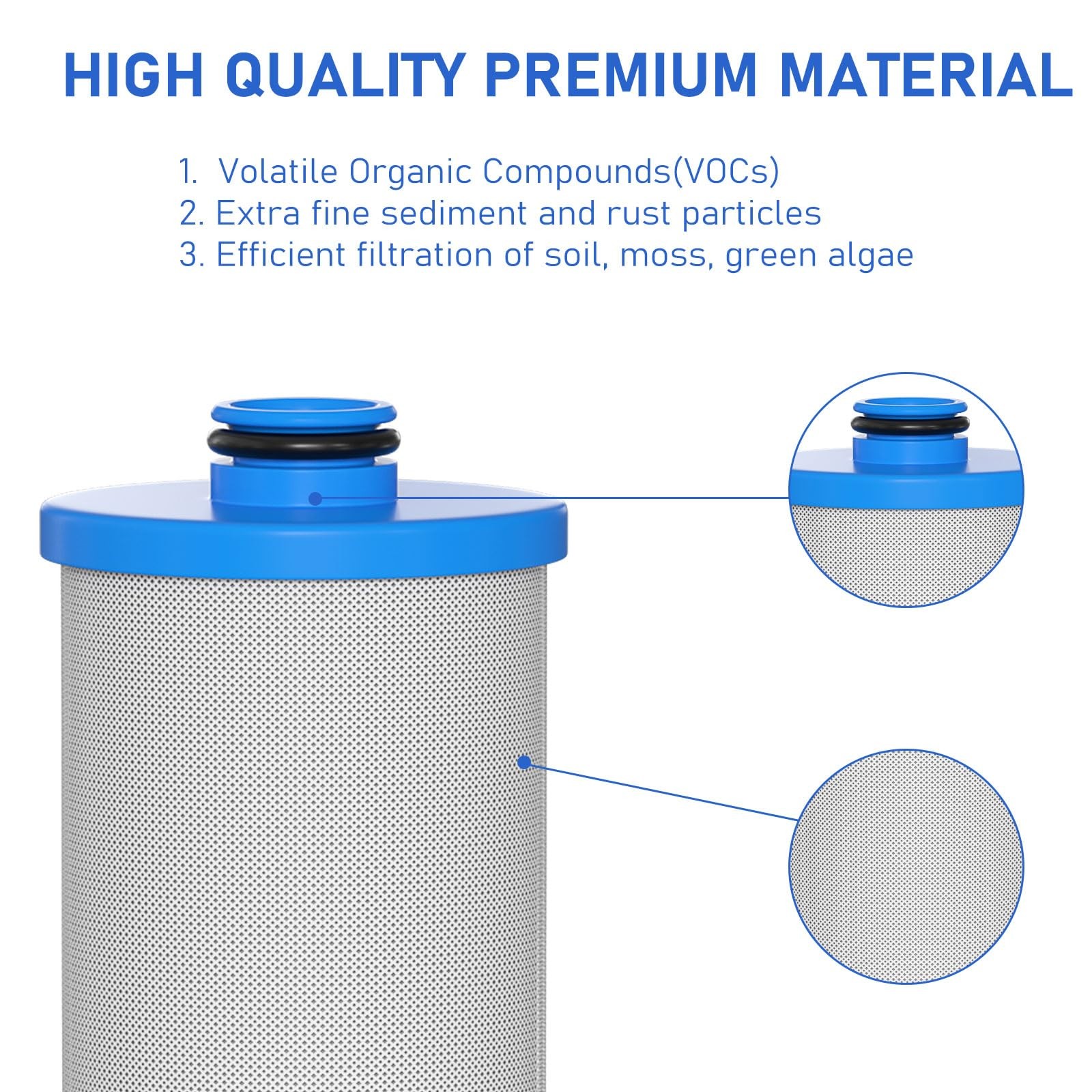 Vickmons KW1 RV Water Filter 2.5×10″ 2-Pack Replacement for RCS/FR1