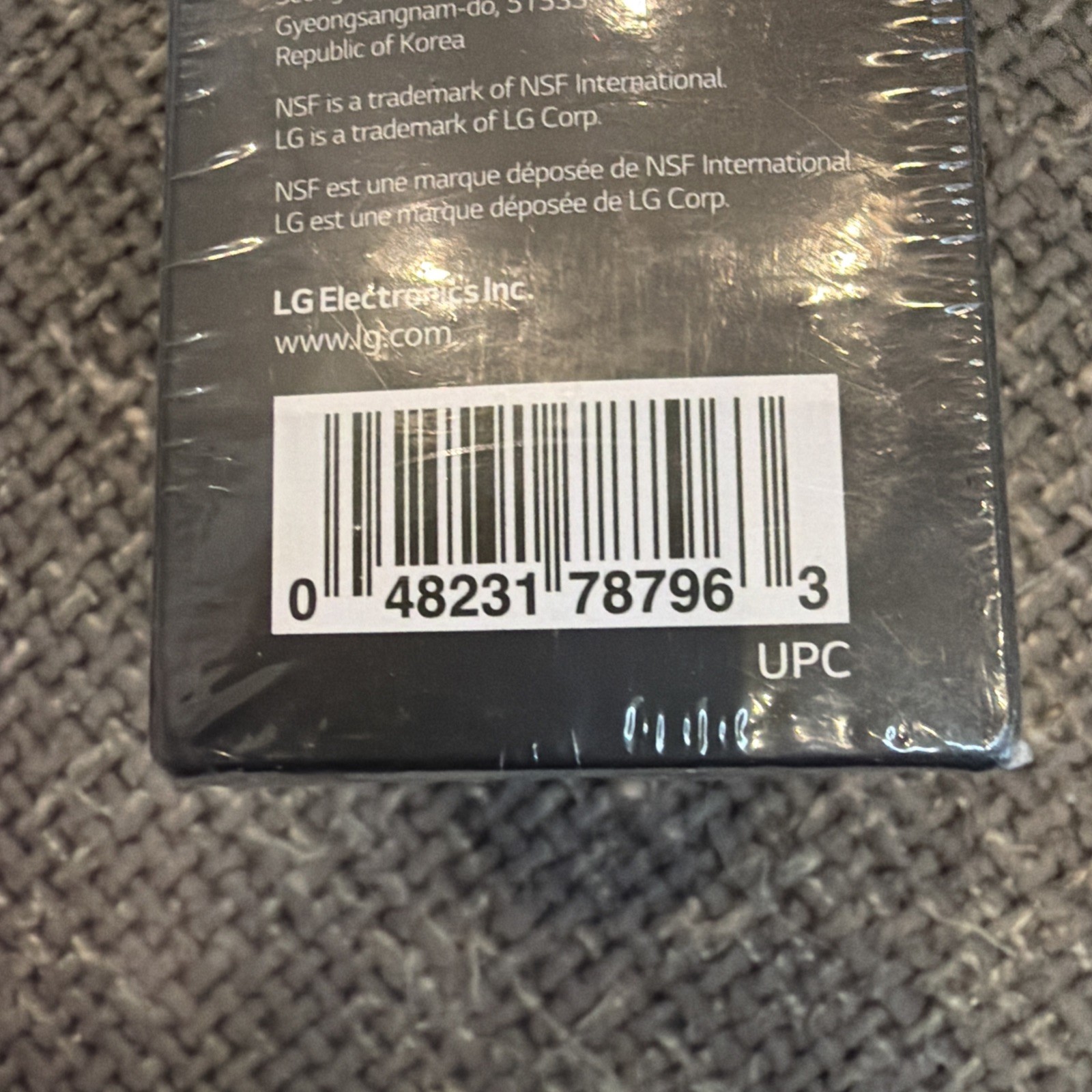 Genuine LG Water Filter Replacement Cartridge LT1000P/PC/PCS – New and Sealed!