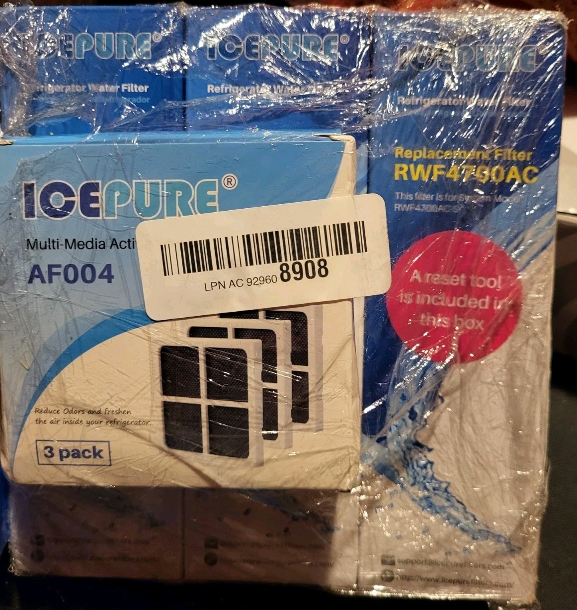ICEPURE RWF4700AC Replacement Refrigerator Water Filter For LG/Kenmore/Sears