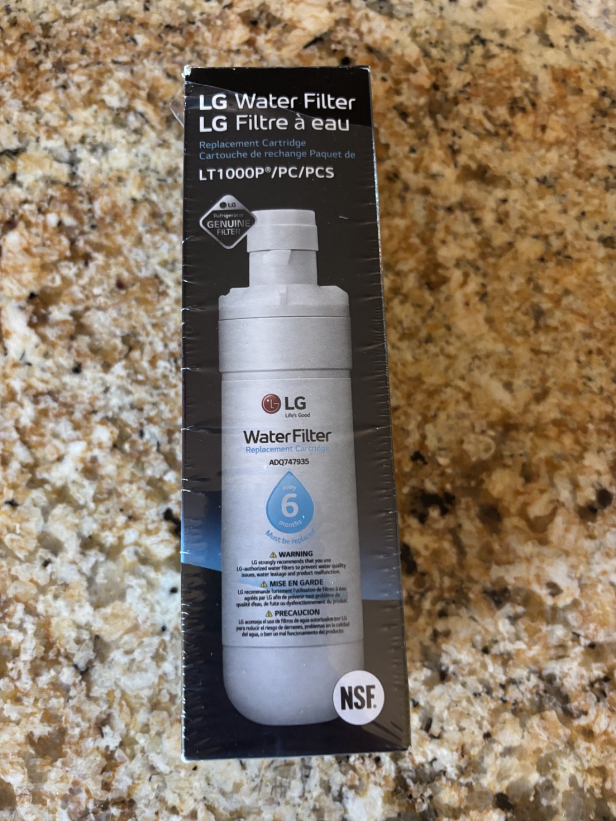 Sealed New OEM LG LT1000P /PC/PCS Refrigerator Water Filter Replacement
