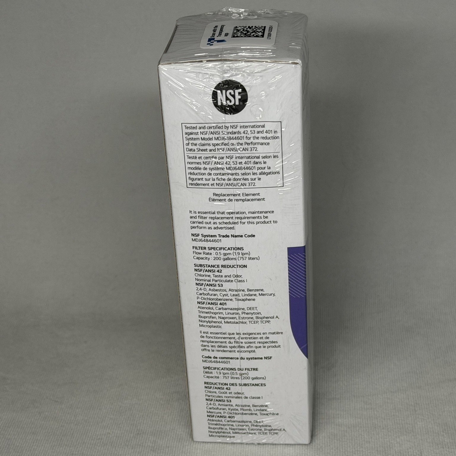 LG LT1000P Refrigerator Water Filter Replacement Cartridge ADQ747935 Genuine NEW