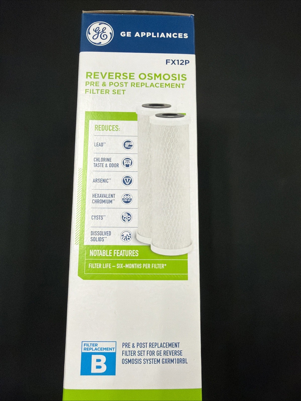 ​GE FX12P Reverse Osmosis Pre & Post Replacement Filter Set New old stock