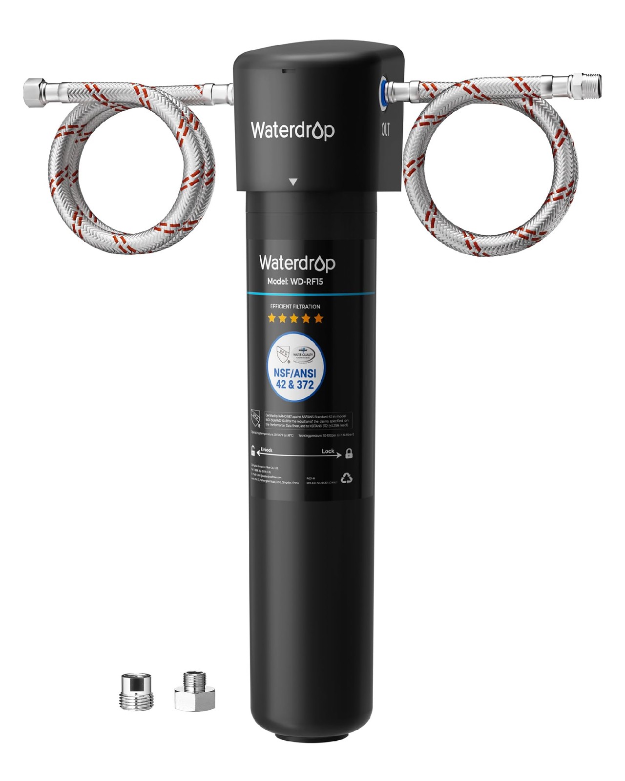 Waterdrop 15UA Under Sink Water Filter System 2 Years Reduces Lead Chlorine Bad
