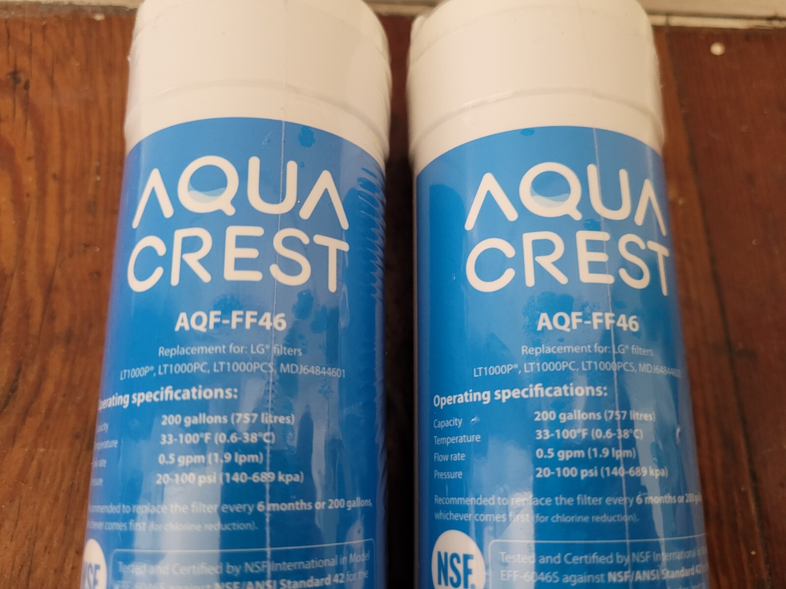 2PC Aqua Crest AQF-FF46 LT1000P LT1000PC – LT1000PCS-MDJ6484461 For LG- 46-9980