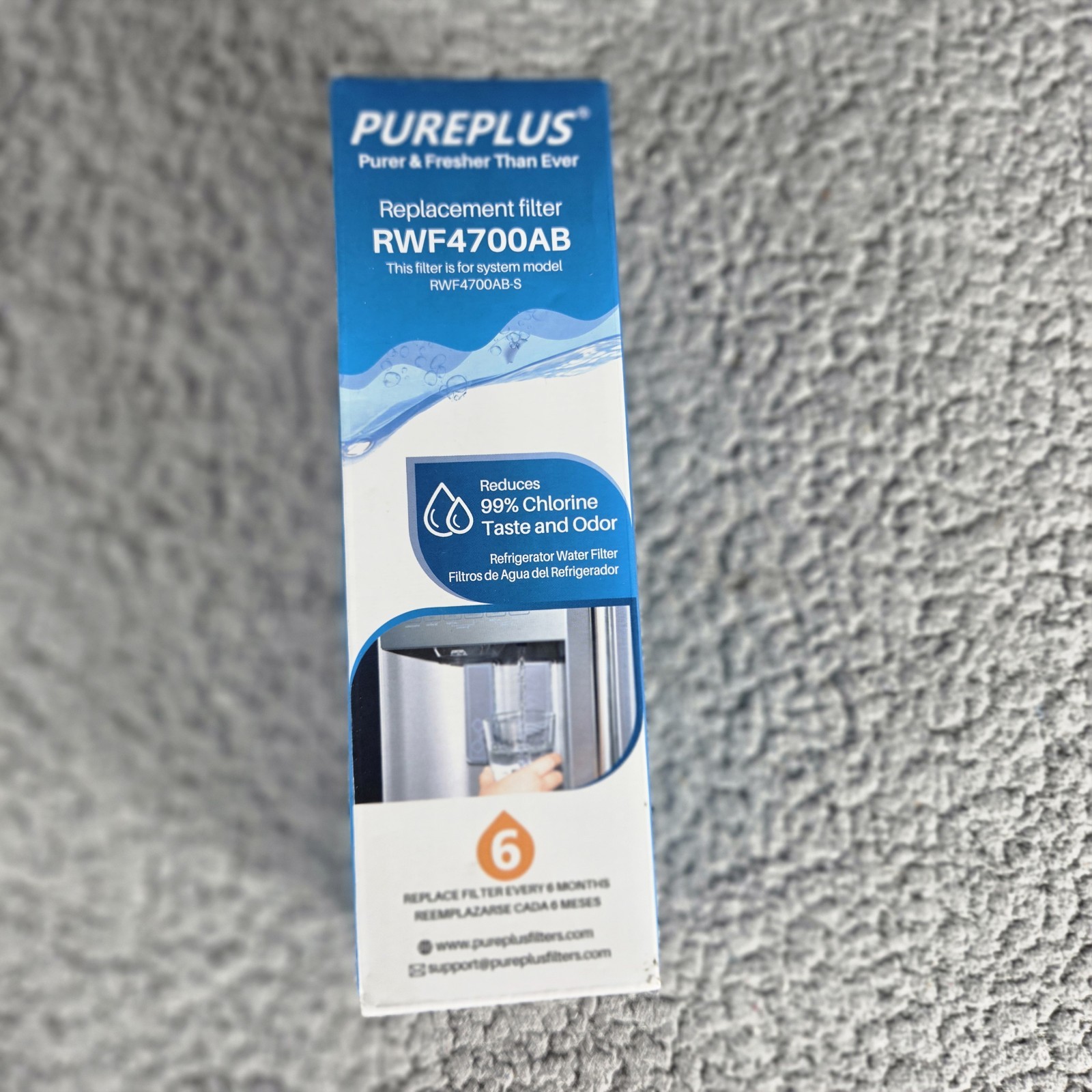 Pureplus RWF4700AC Replacement Refrigerator Water Filter