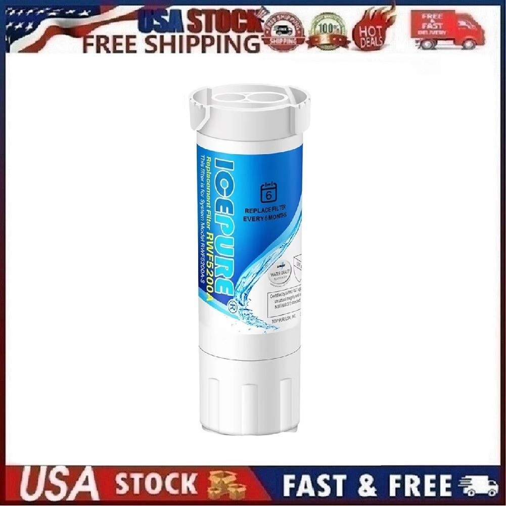 ICEPURE RWF5200A Water Filter Compatible for XWF (NOT Compatible for XWFE)