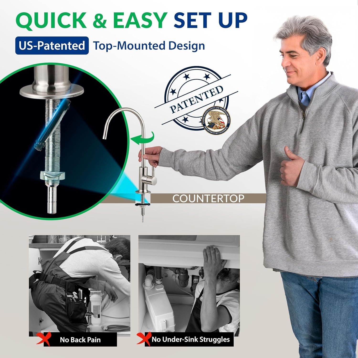 4-Stage Ultrafiltration Under Sink Water Filter System