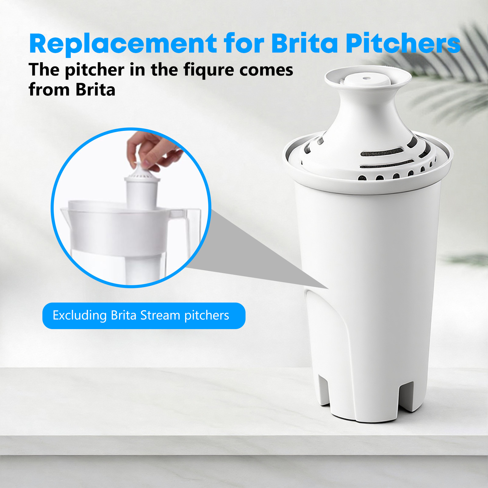 Fit For Brita Classic OB21 OB03 987554 35503 42432 Pitcher Water Filter 6 PACK