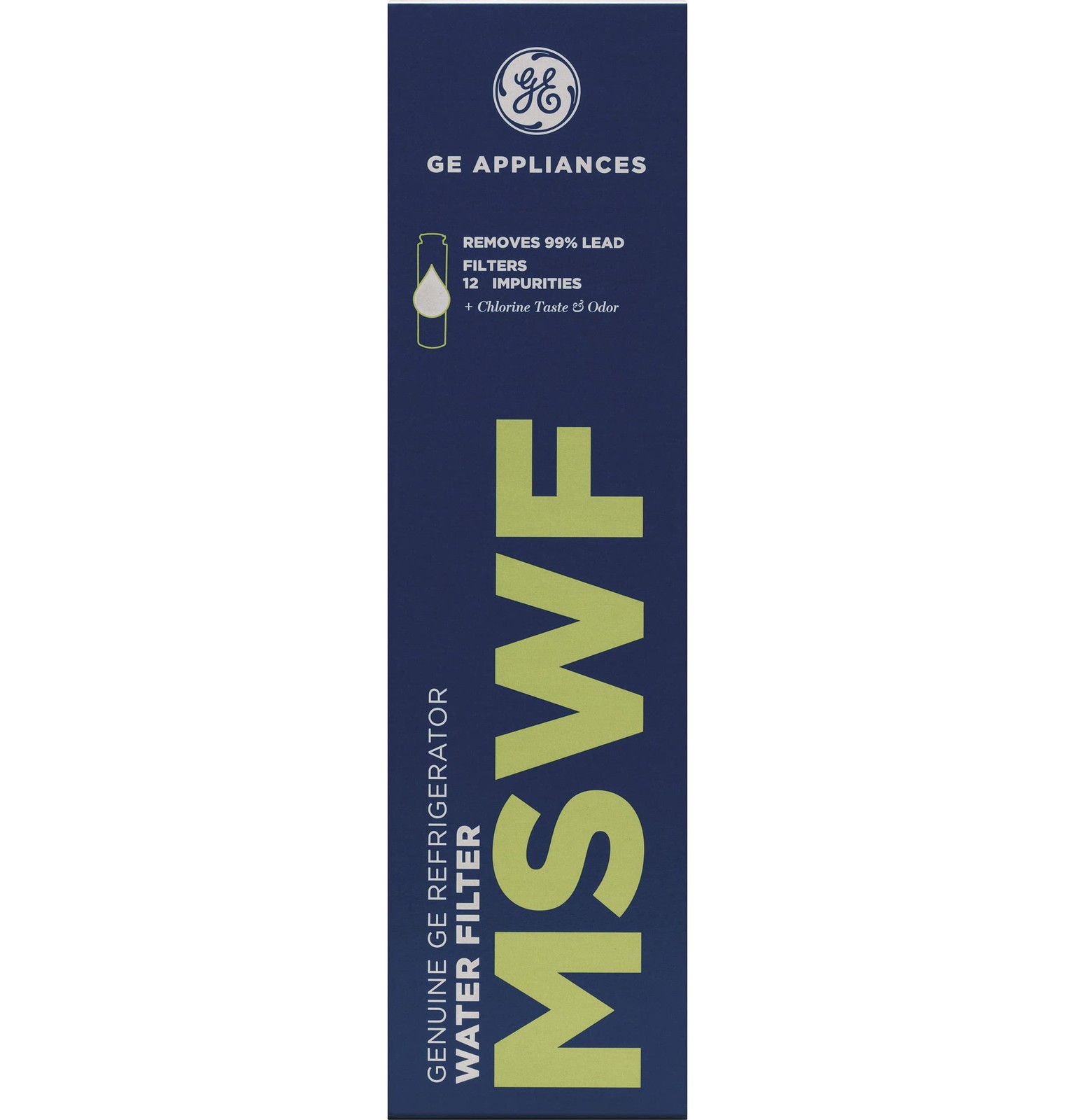 Replacement Water Filter for Select GE Side-by-Side Refrigerators – White