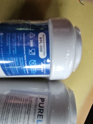 (2) PureLine Refrigerator Water Filters PL-100-S ~ PL-100 ~ 300 Gallons ~ Sealed