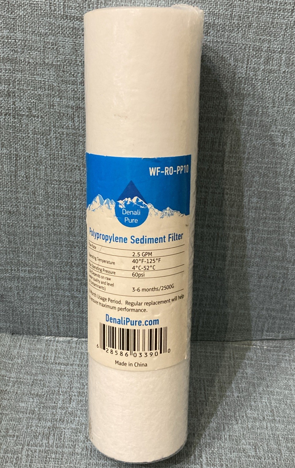 DenaliPure 10″ x 2.5″ Whole House PP Sediment Water Filter RO 2.5 in diameter