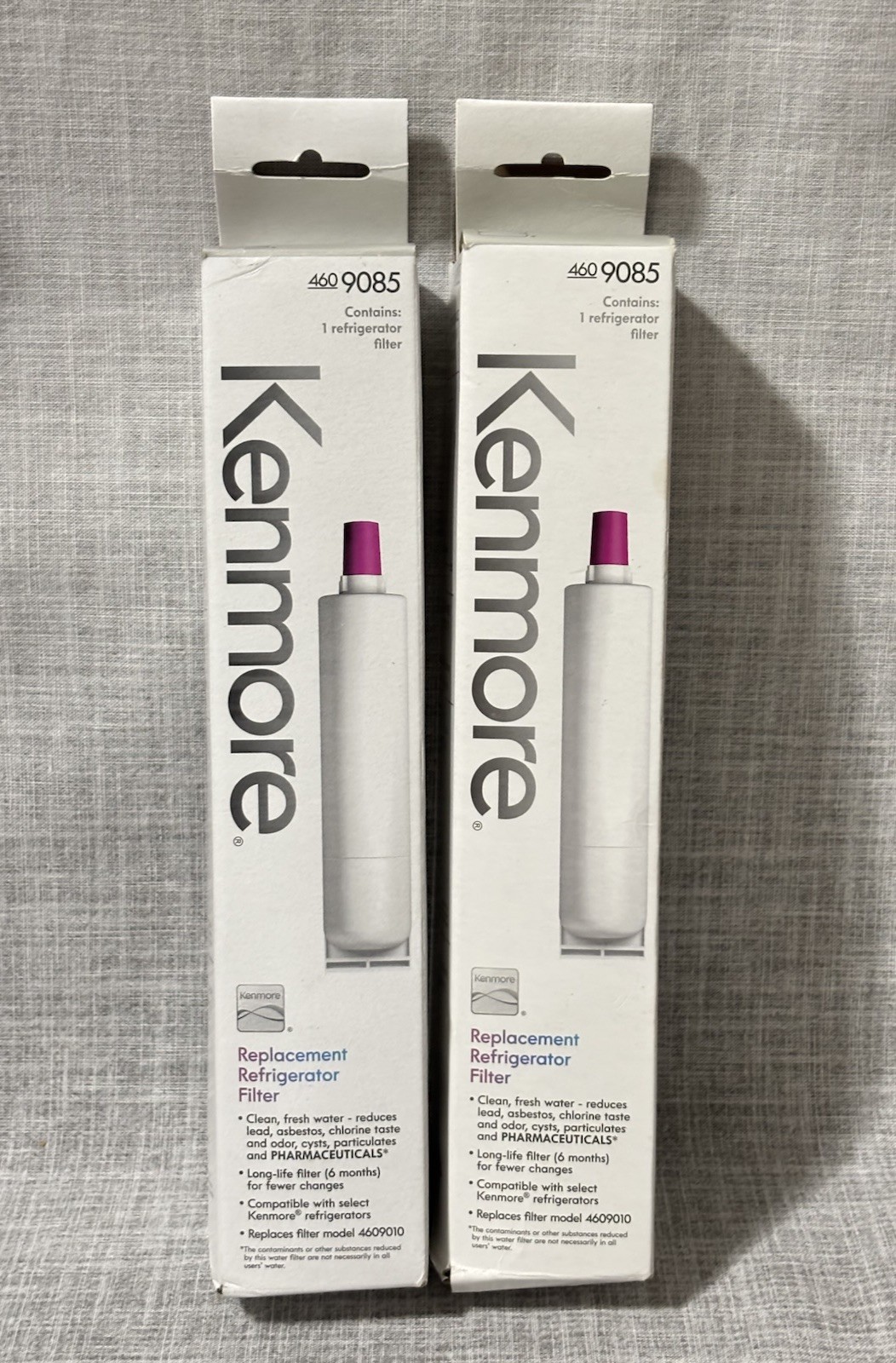2 Pack Kenmore 9085 Replacement Refrigerator Water Filter 4609085