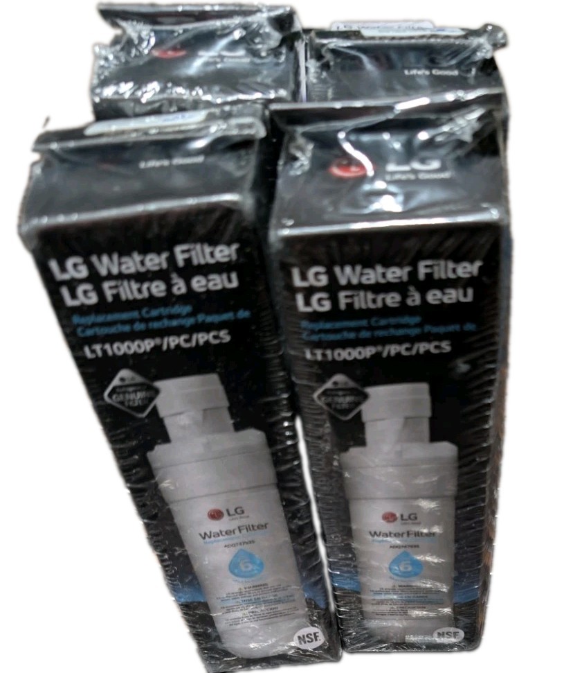 4 Pack LG Water Filter LT1000P/PC/PCS/ADQ7474935 – NEW! Sealed In Boxes!