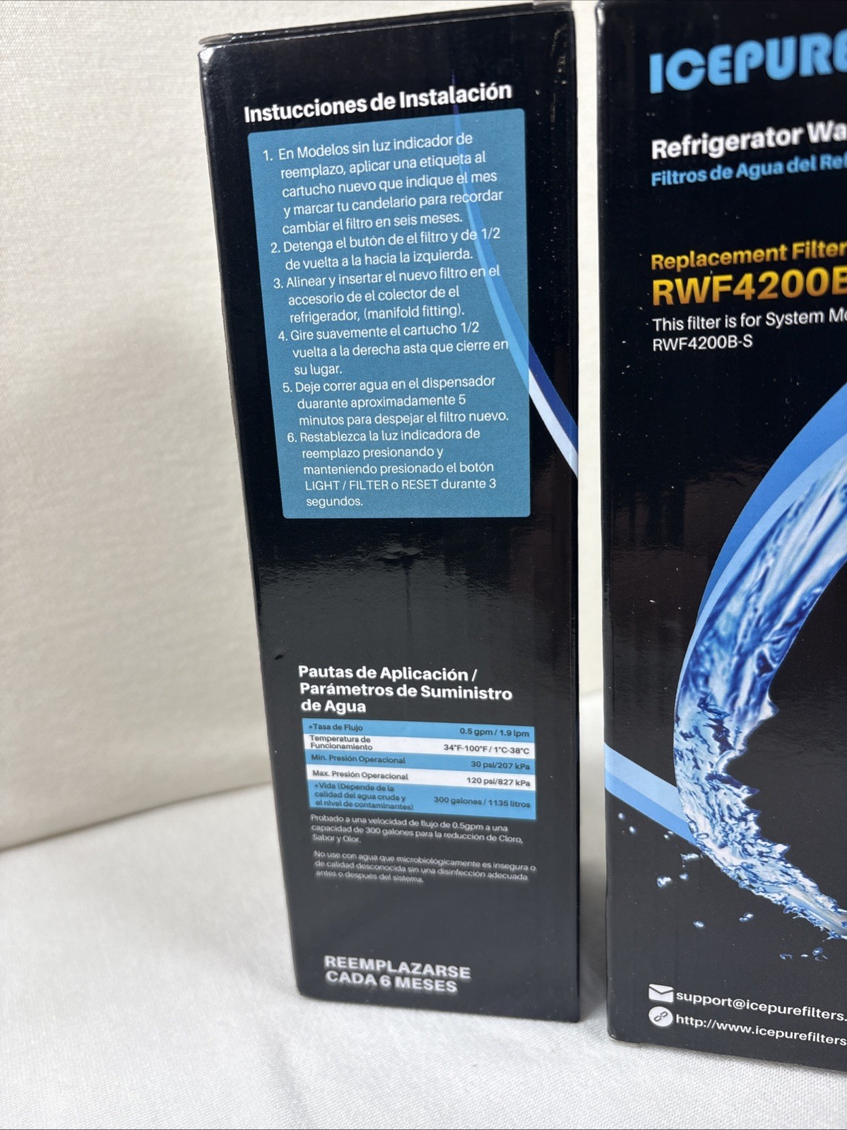 ICEPURE PLUS RWF4200B Refrigerator Water Filter Heavy Metals Removal 3 Count