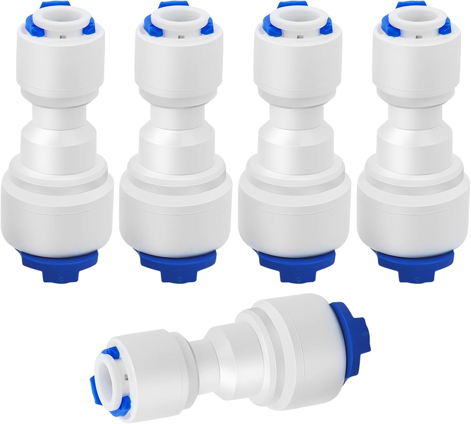 5PCS Quick Straight Connector, 3/8inch Female Thread to 1/4inch OD Quick Straigh
