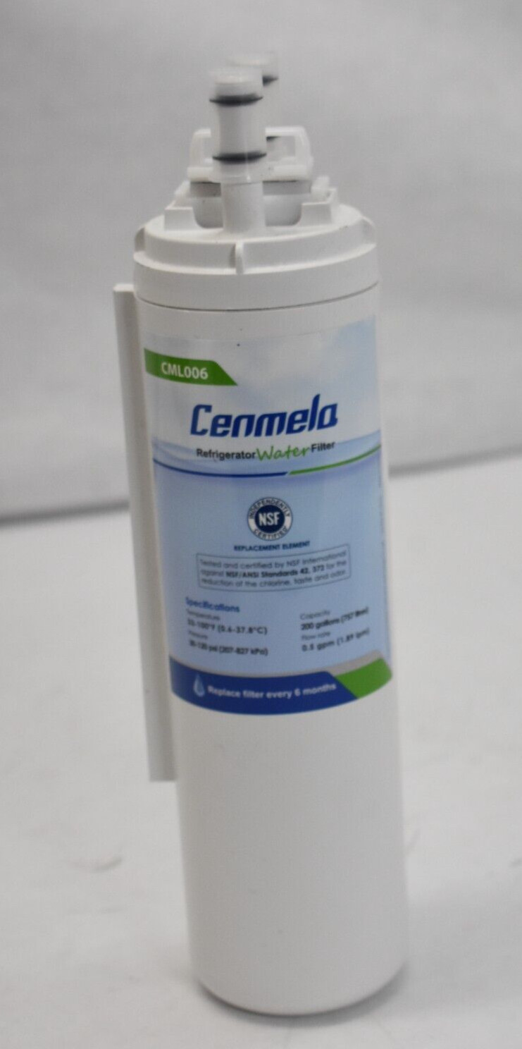 Cenmela Refrigerator Water Filter Replacement Element 30-120 psi CML006