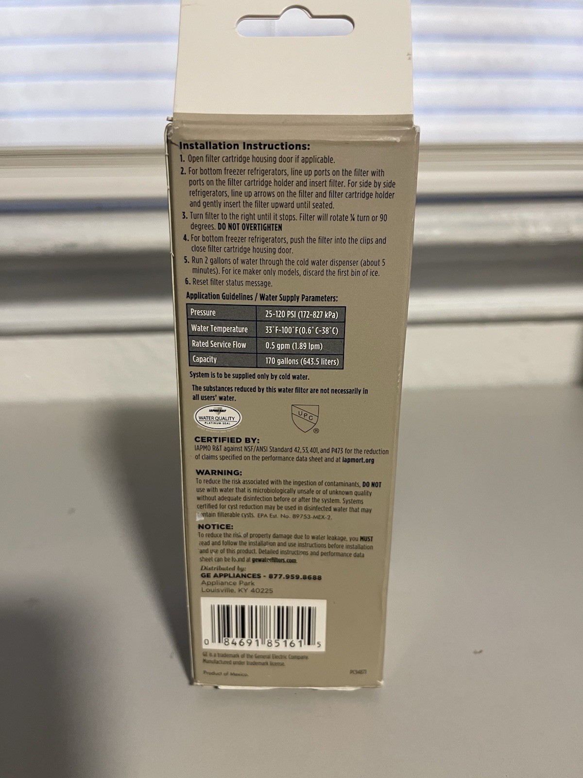 Genuine GE XWFE Refrigerator Filter, New, Sealed, W/ CHIP