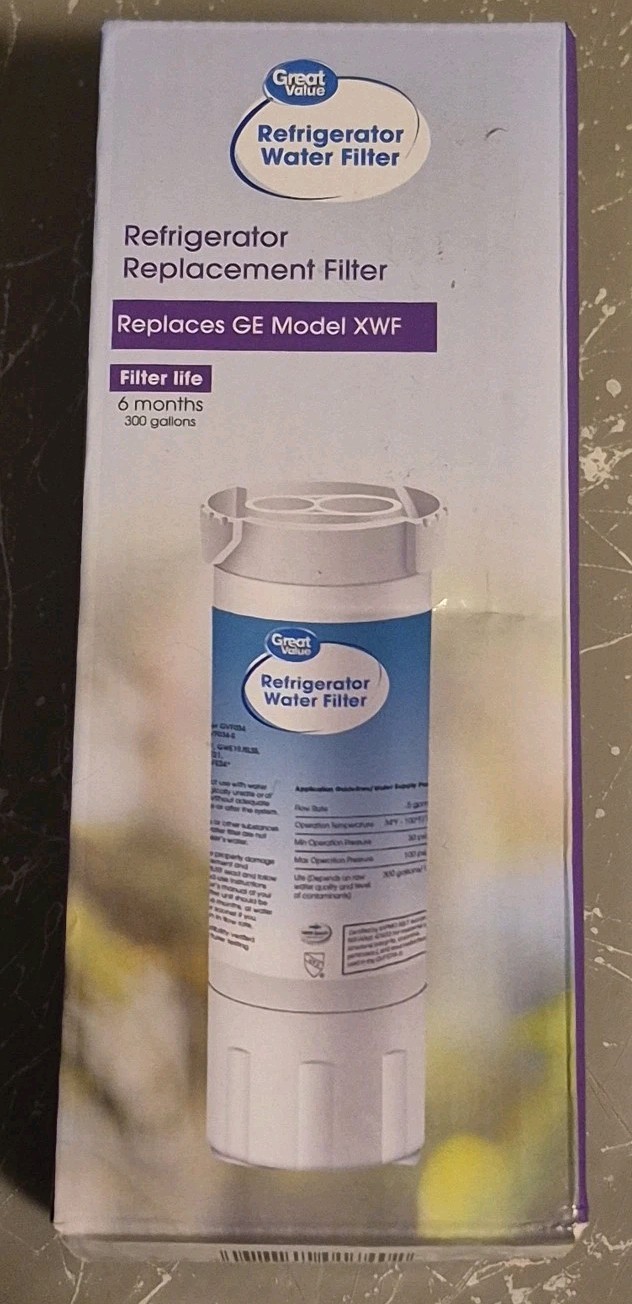 Refrigerator Replacement Water Filter Replaces GE Model XWF Filter Life