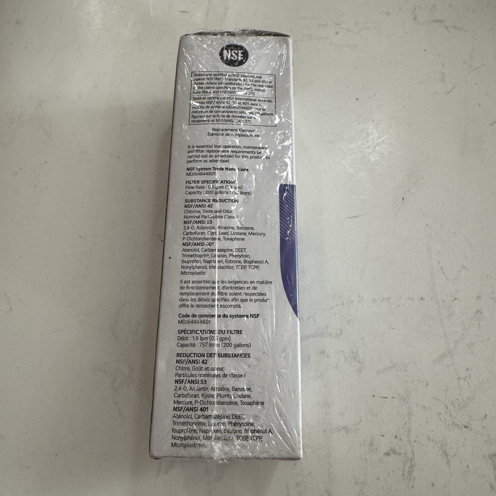 LG LT1000P Replacement Refrigerator Water Filter Genuine NEW E47