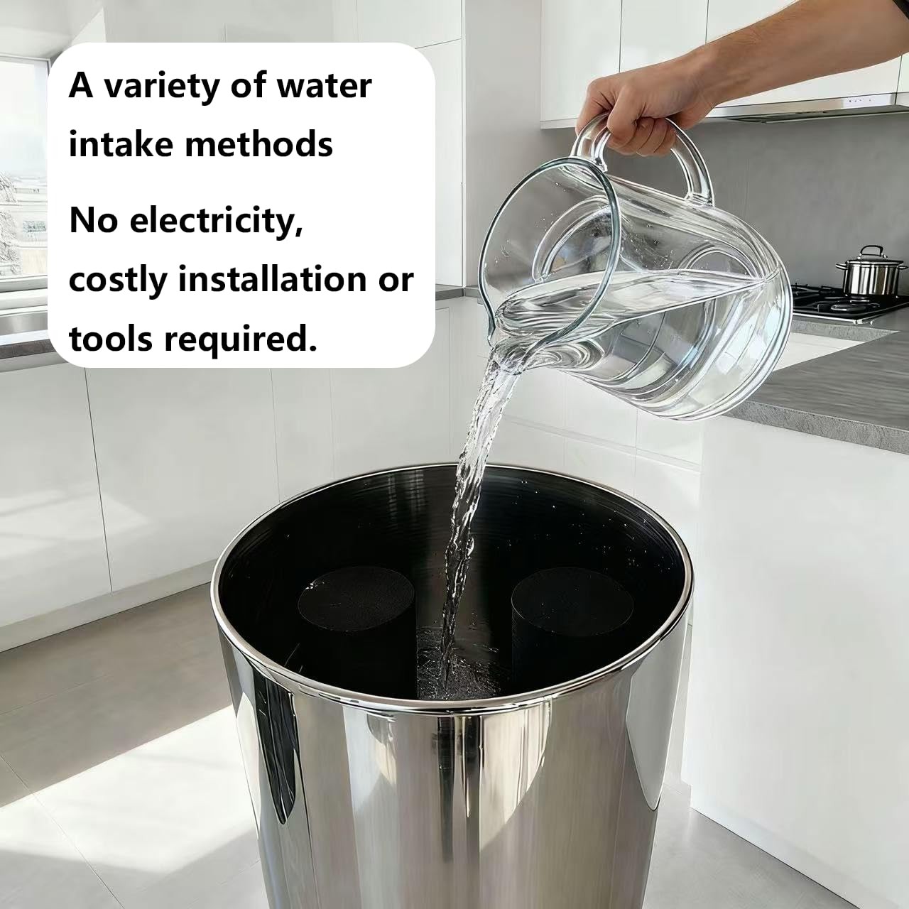 2.25G Ultra-Filtration Gravity Water Filter System-304 Stainless Steel Counte…