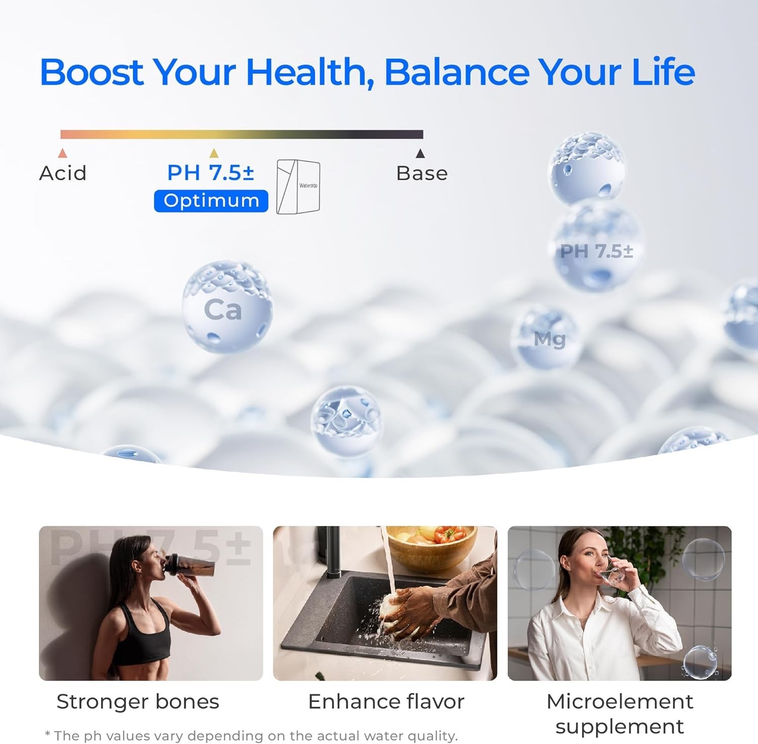 Waterdrop X16 Tankless Reverse Osmosis System, 1600 GPD RO , 11-Stage Filtration