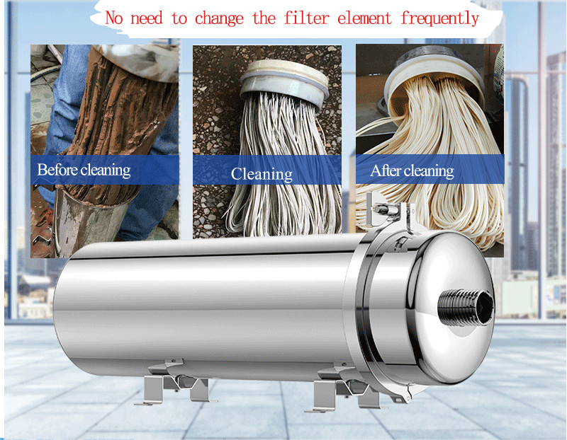2000L Large Flow PVDF Ultrafiltration Membrane Filter River Water Processe 58psi