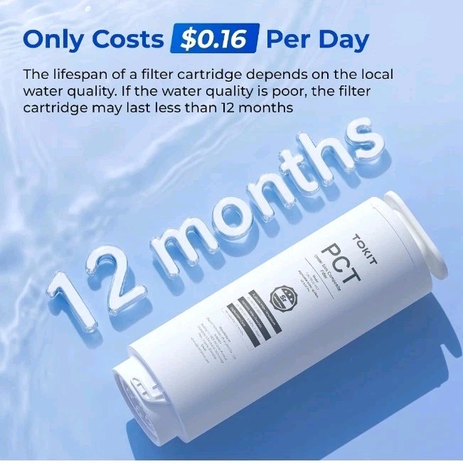TOKIT PCT Replacement Filter for U2&U2 Pro, NSF/ANSI 58 Certified, Reduce…