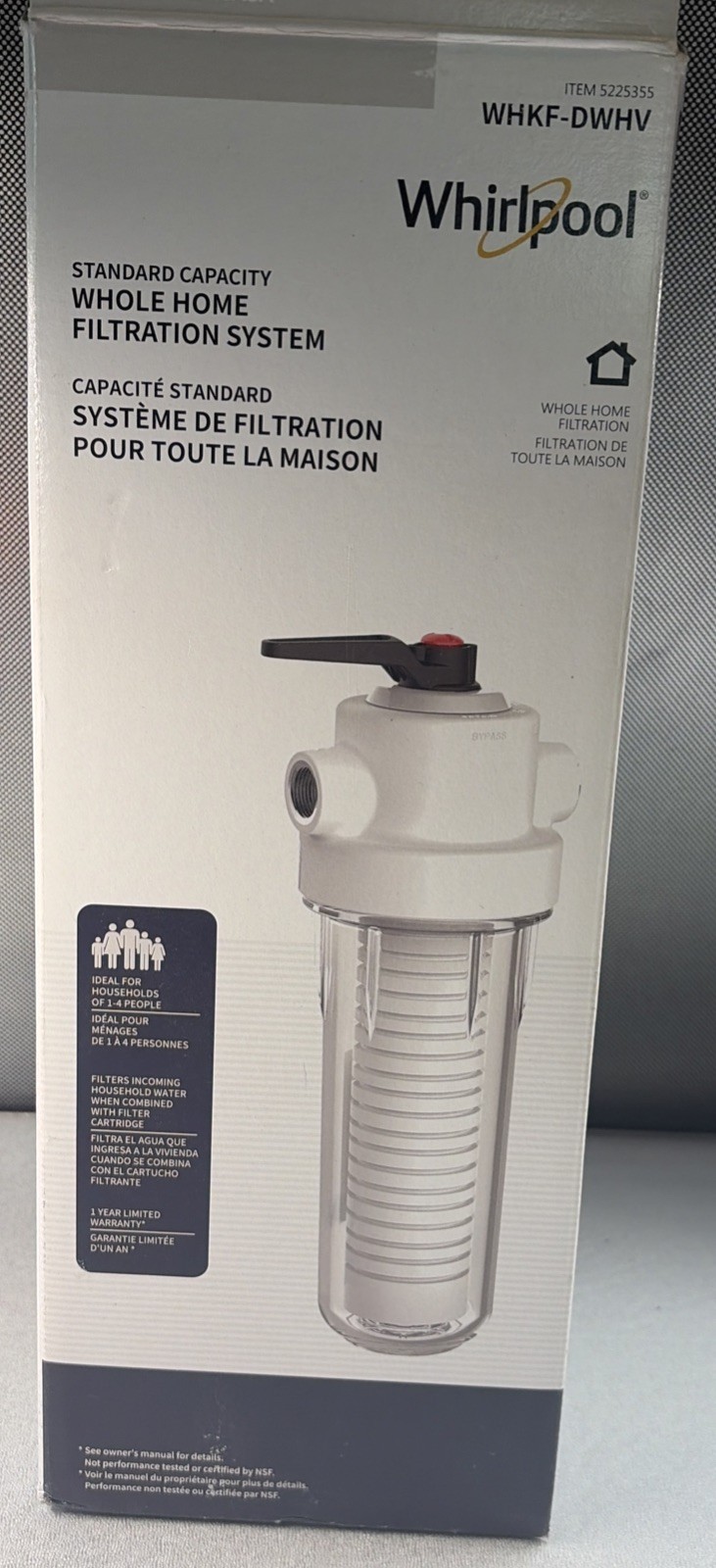 Whirlpool 10 x 2.5 Inch Whole House Water Filtration System WHKF-DWHV, 3/4″ READ