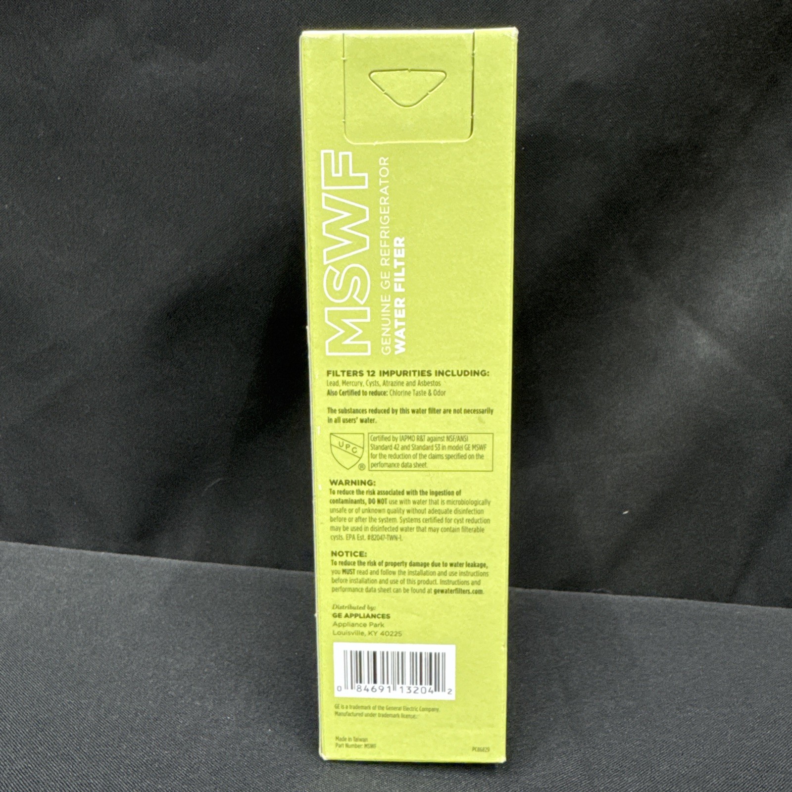 GE MSWF SmartWater Refrigerator Replacement Water Filter New