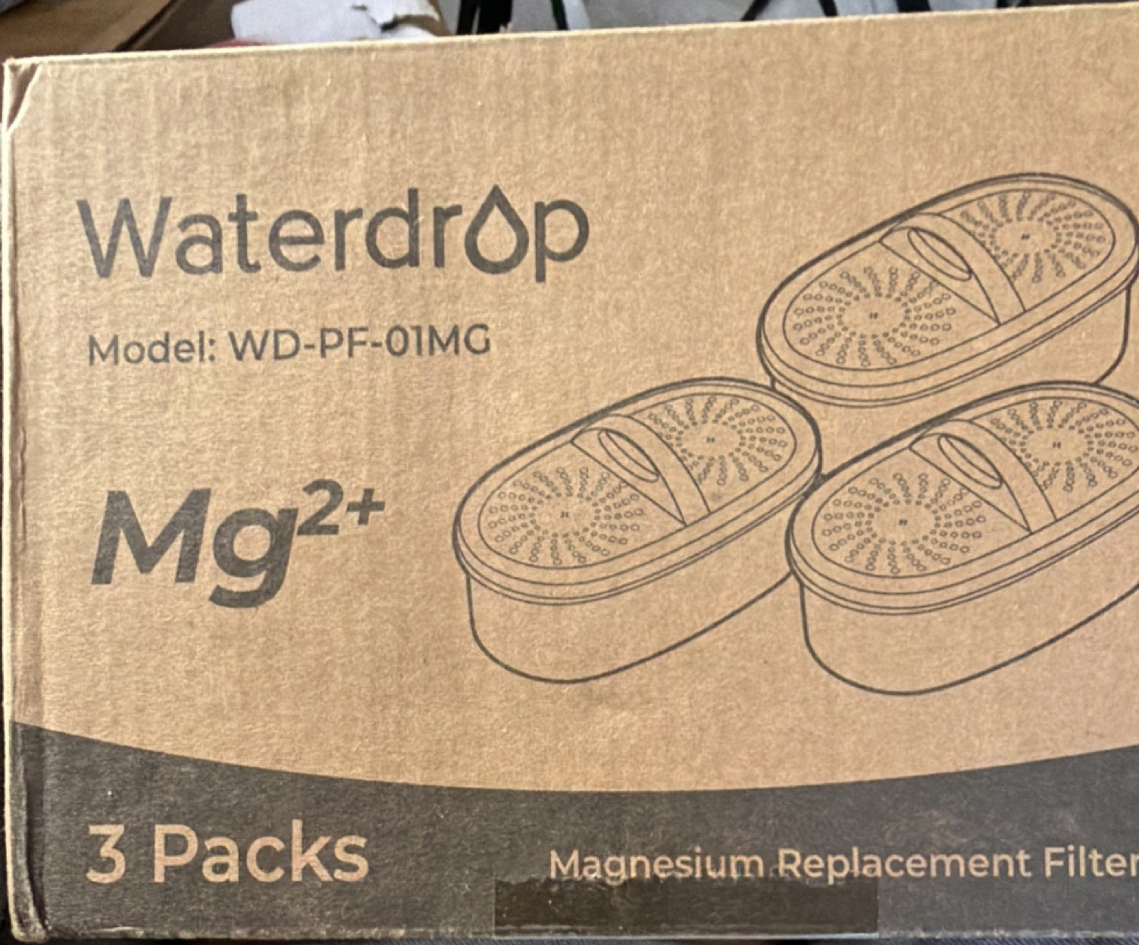 Waterdrop WD-PF-01MG Magnesium Filter 3 Pack for Aqua Optima Evolve