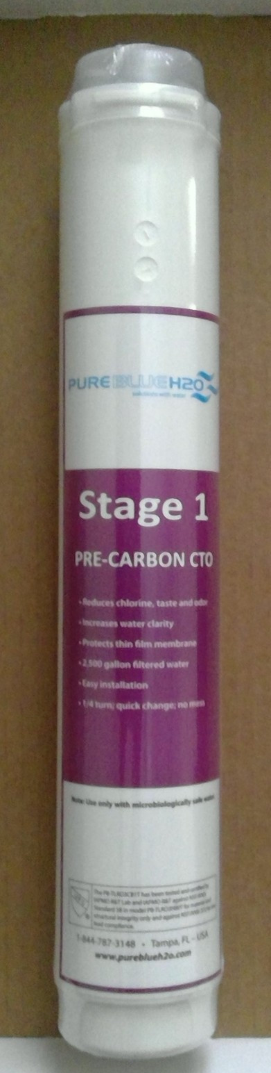 Pure Blue H2O PureBlue H2O Stage 1 Pre-Carbon CTO Reverse Osmosis Filter Sealed