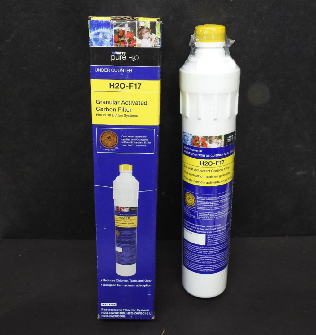 Watts Pure H20-F17 Carbon Water Filter Replacement Under Sink NOS Sealed F17