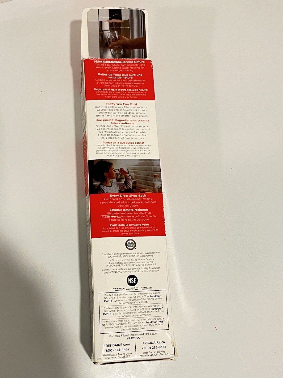 Frigidaire FPPWFU01 PurePour PWF-1 Refrigerator Water Filter-2PACK