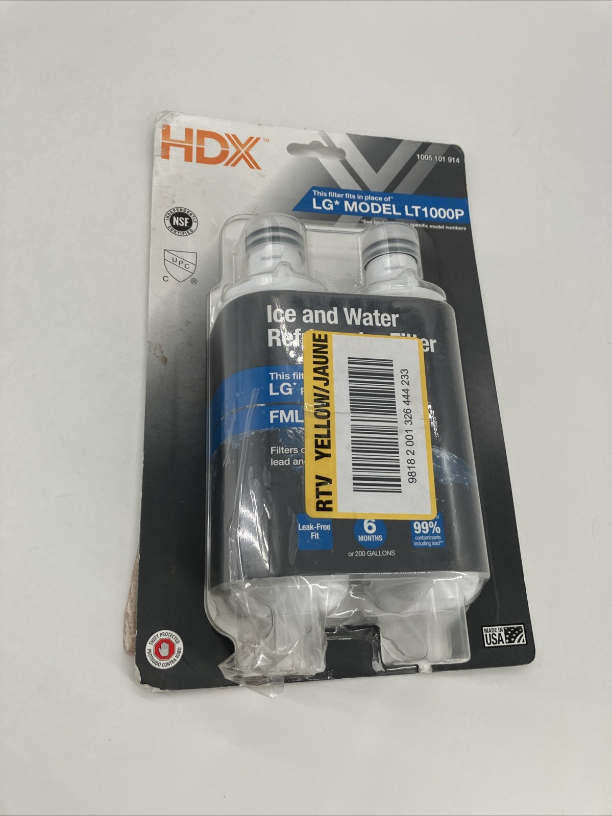 (2-Pk) HDX Refrigerator Water Filter Replacement 1005 101 914