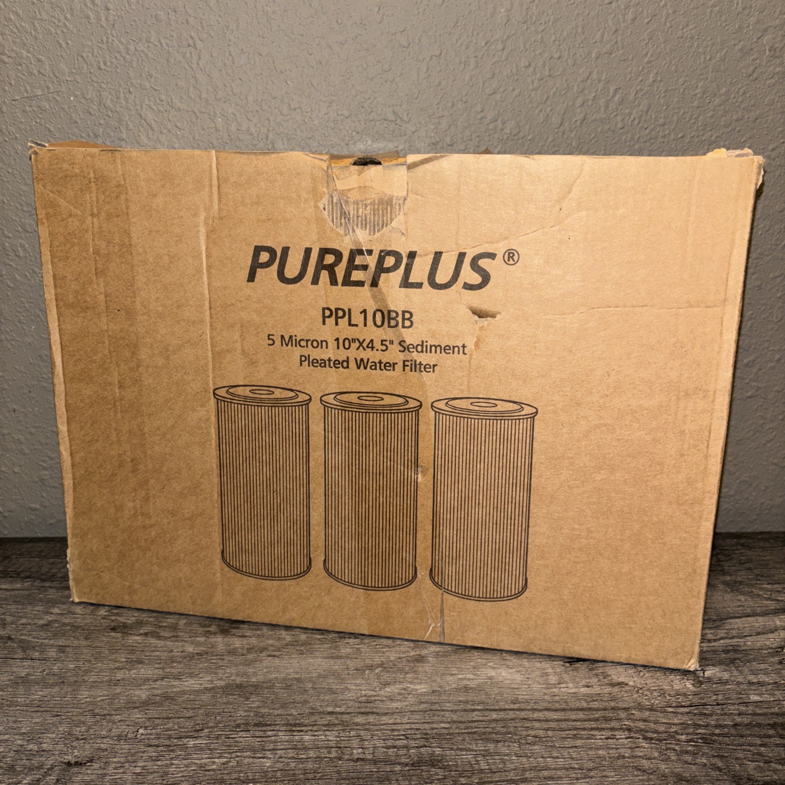 Pureplus PPL10BB Heavy Duty Sediment Pleated Water Filter 5 Micron 10″ x 4.5″