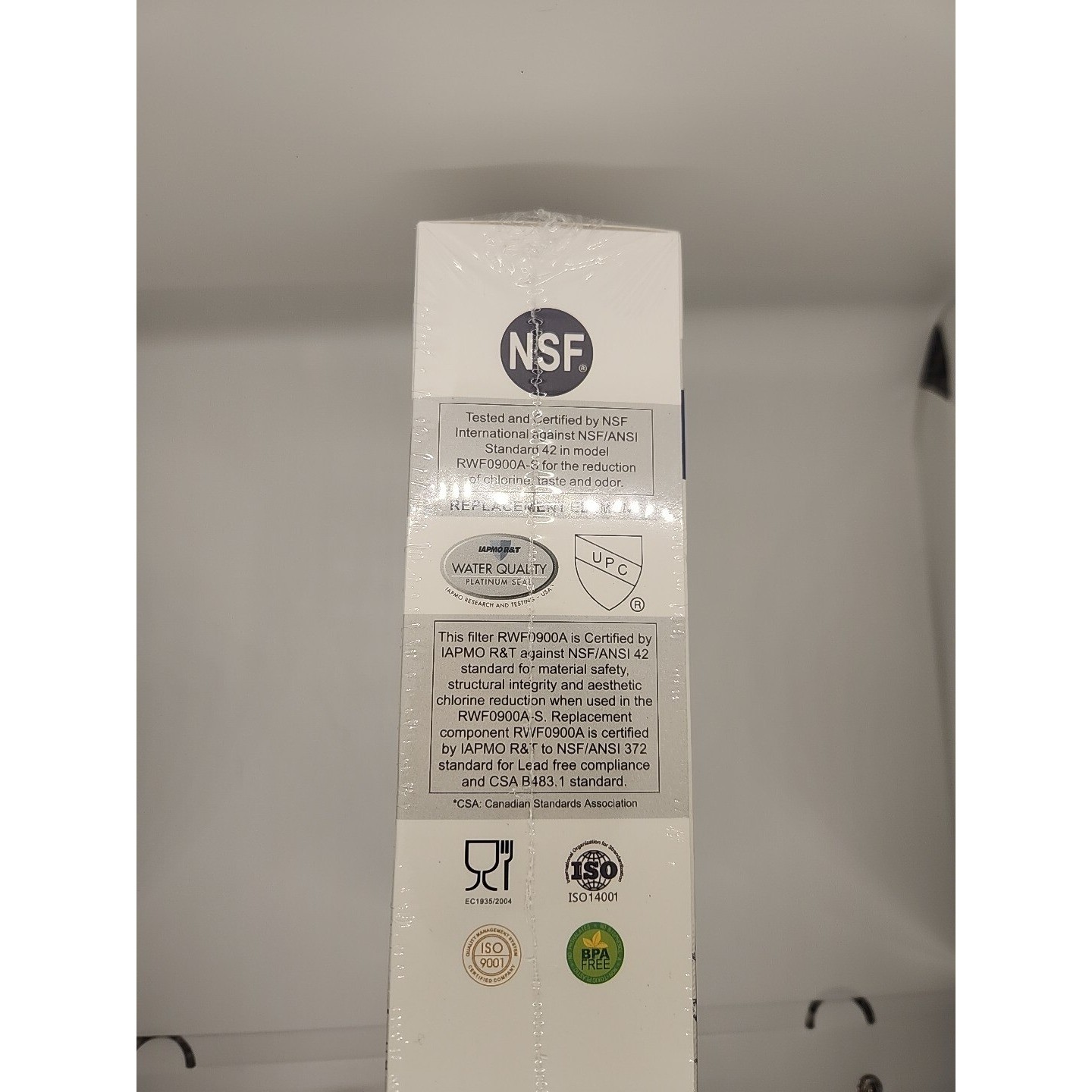 Golden Ice Pure RWF0900A White Blue Replacement Refrigerator Water Filter 3 Pack
