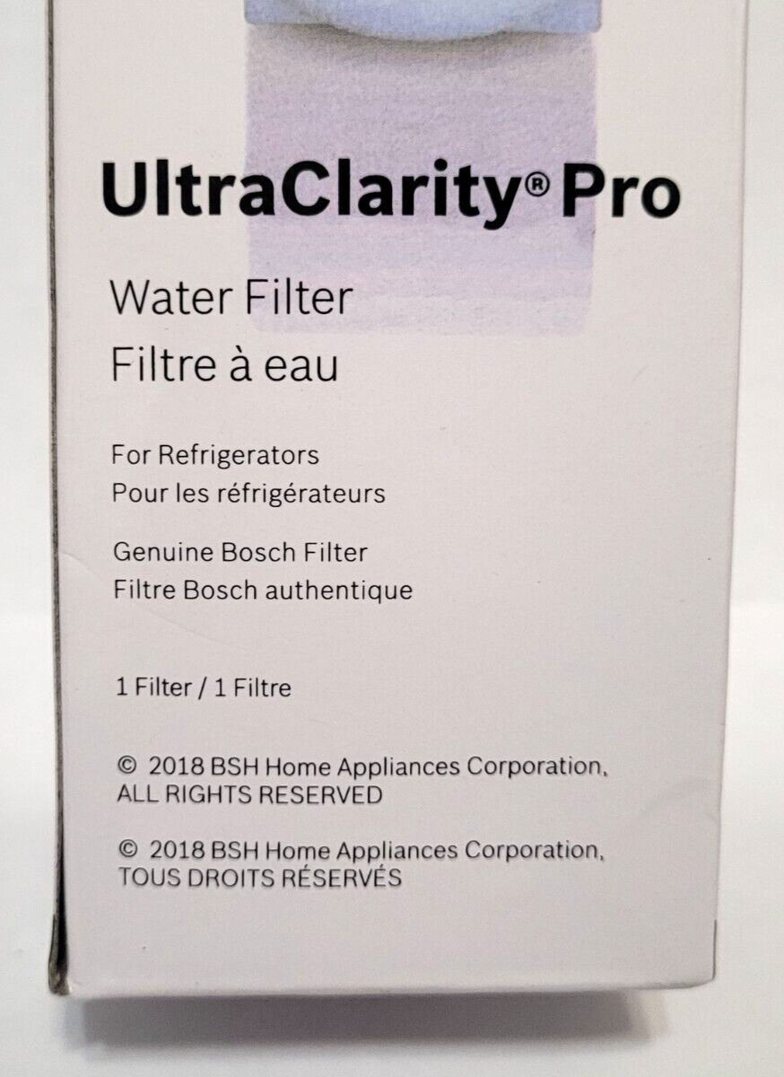 New Sealed, Bosch UltraClarity Pro Water Filter BORPLFTR50 / 12033030