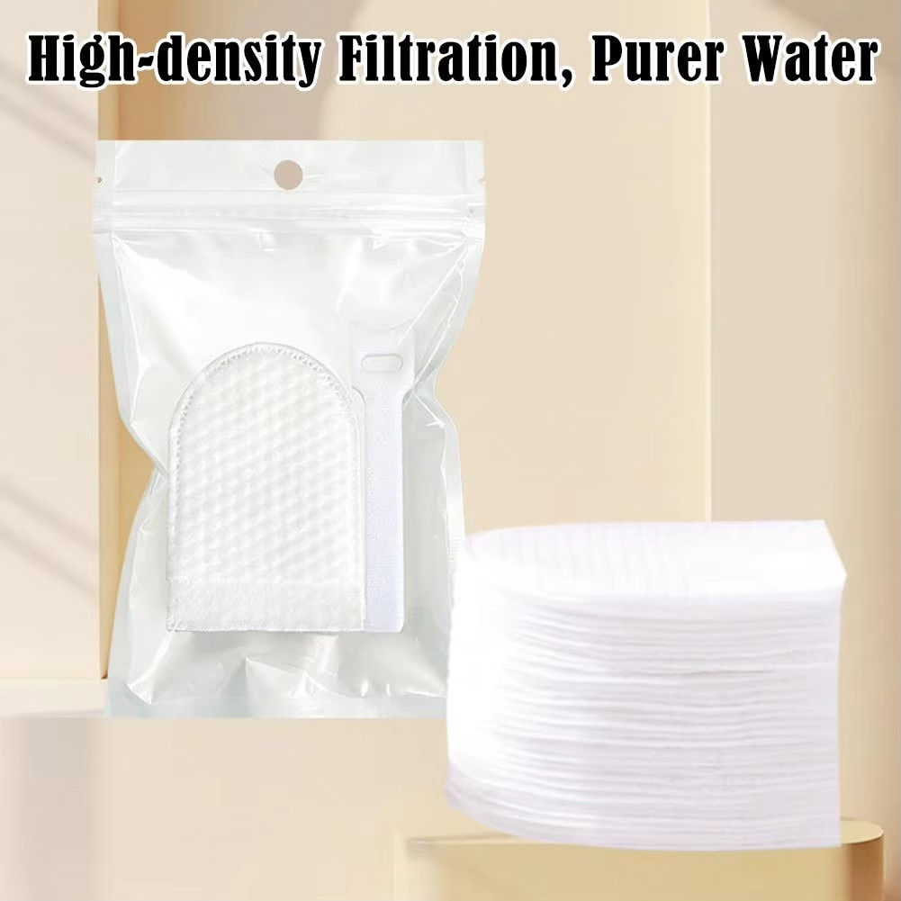 100PCS Cotton Filter Bag For Faucet, DIY Faucet Filter Cotton Bags Water Filters