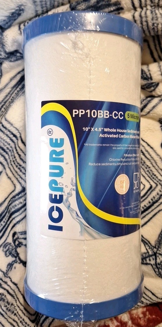 ICEPURE PP10BB-CC Whole House Water Filter 10×4.5 New Sealed Fits FXHTC RFC-BB