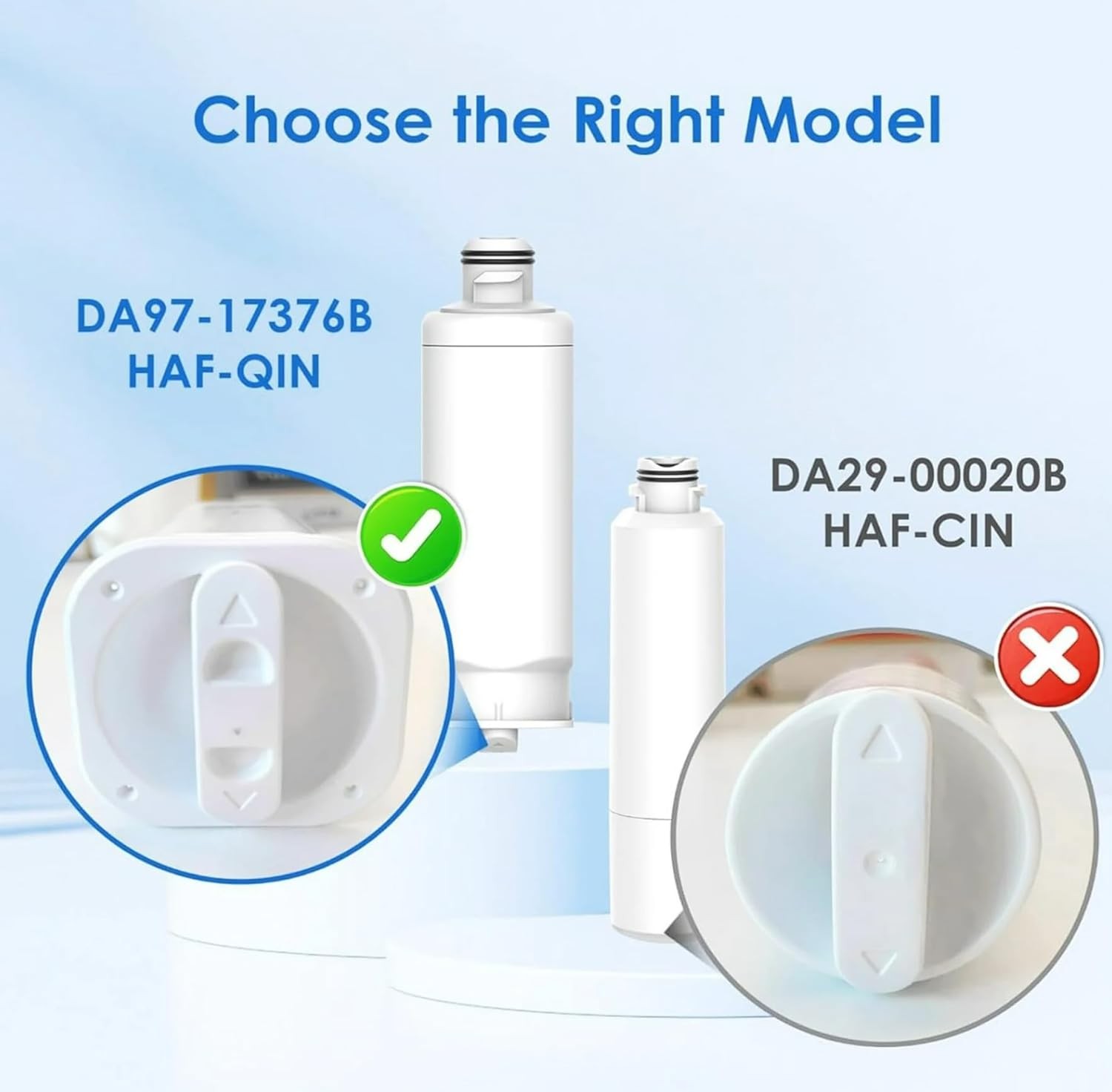 US NEW 2-8PK ✅ Genuine Samsung DA97-17376B HAF-QIN/EXP REFRIGERATOR Water Filter