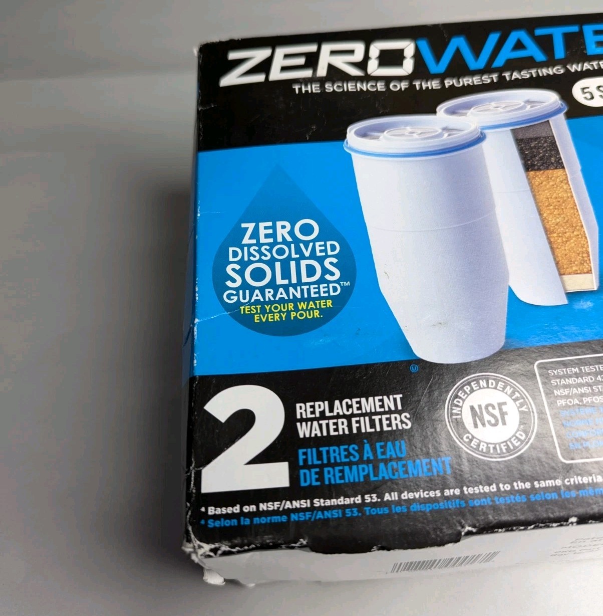 Zero Water 5 Stage Advanced Filtration 2 Pack Replacement Water Filters ZR-017