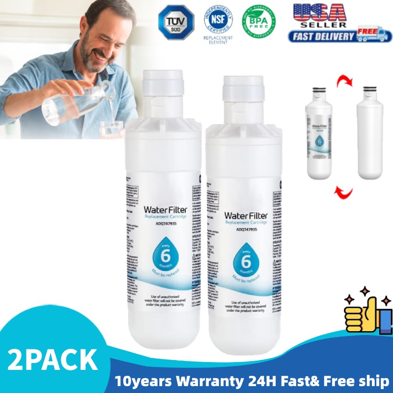 2pack FOR LG LT1000P Fridge Replacement Refrigerator Water Filter ADQ747935