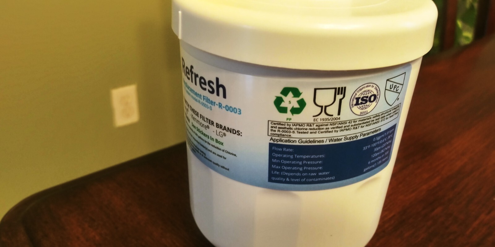 Replacement For Samsung, Kenmore and LG Refrigerator Water Filter – by Refresh