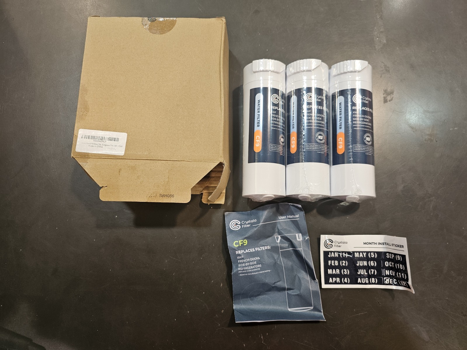 New Crystala Filters XWF Water Filter 4-Pack of CF9 In package Sealed In Plastic